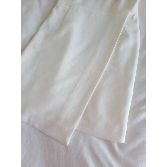 French Connection Stretch V-Neck Sleeveless Demi Mini Envelope Dress Summer Whit - Picture 5 of 10